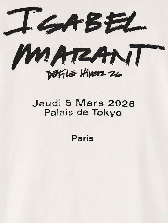 26FW 이자벨마랑 제웰 코튼 반팔 티셔츠 TS0001FAD4N01I20WH WHITE - ISABEL MARANT