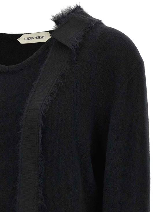 26FW 알베르타 페레티 탑 090751020555 BLACK - ALBERTA FERRETTI