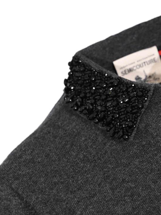 26FW 세미쿠튀르 폴로 티셔츠 Y6WH70Y471 GREY - SEMI-COUTURE