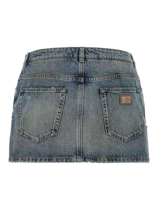 26FW 돌체앤가바나 미디 스커트 F4C2TZG8PG5S9001 BLUE - DOLCE & GABBANA