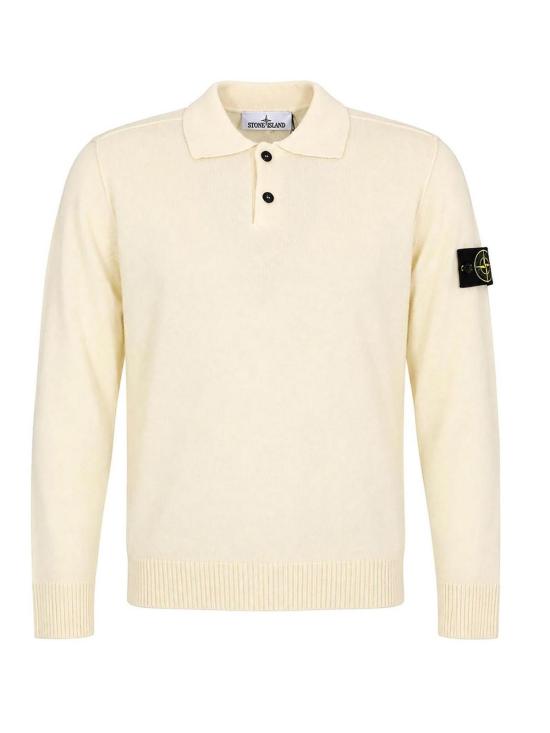 26FW 스톤 아일랜드 와펜 패치 니트 5100018S00B4V0093 WHITE