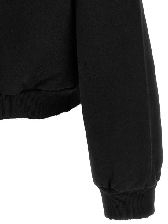 26FW 발렌시아가 실버 테이프 오버사이즈 후디 A009EATVVE31000 BLACK - BALENCIAGA