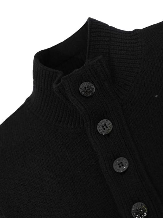 26FW 스톤 아일랜드 램스울 하프집 점퍼 5100040S00A3V0029 BLACK - STONE ISLAND
