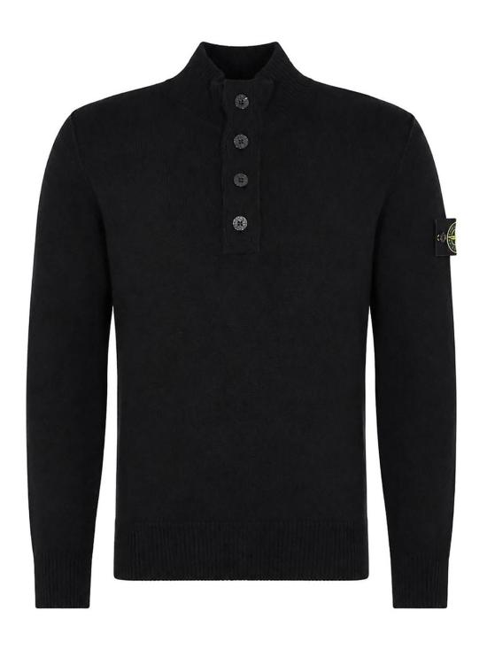 26FW 스톤 아일랜드 램스울 하프집 점퍼 5100040S00A3V0029 BLACK