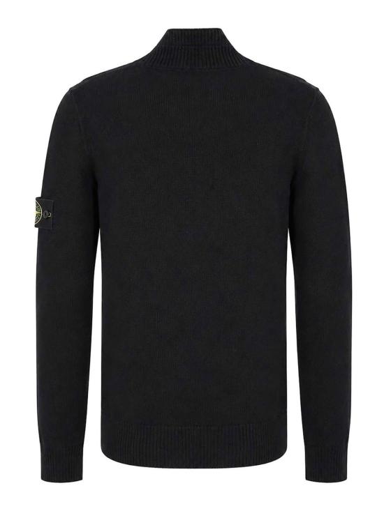 26FW 스톤 아일랜드 램스울 하프집 점퍼 5100040S00A3V0029 BLACK - STONE ISLAND