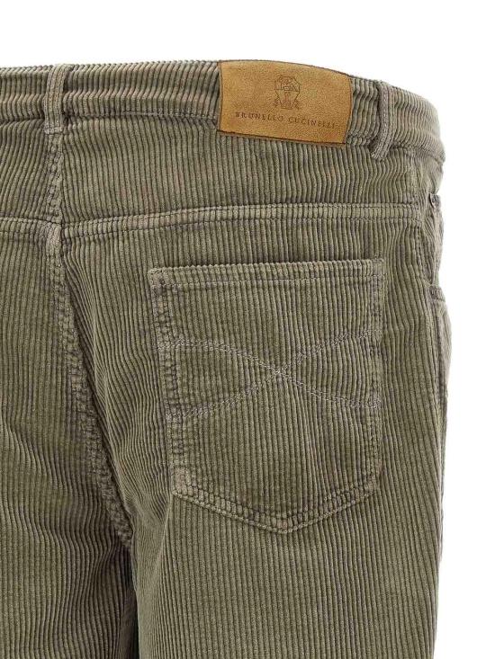 26FW 브루넬로 쿠치넬리 팬츠 M280NF1012CMX48 GREEN - BRUNELLO CUCINELLI