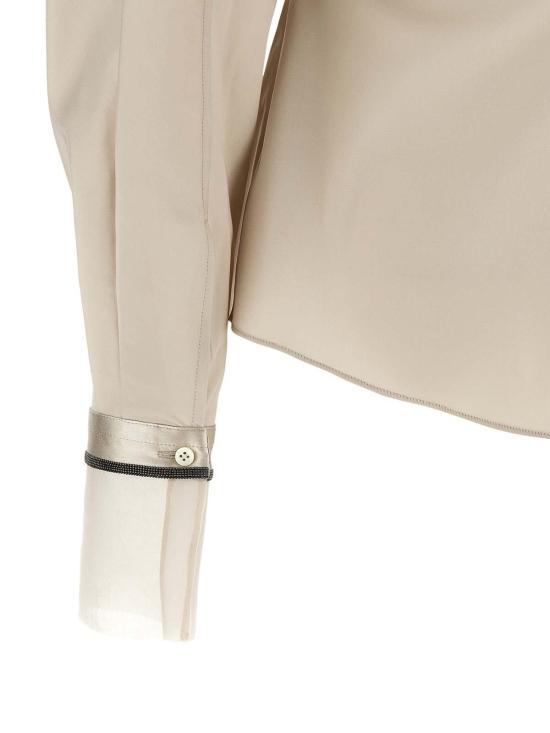 26FW 브루넬로 쿠치넬리 셔츠 M0091M2M16C3786 BEIGE - BRUNELLO CUCINELLI
