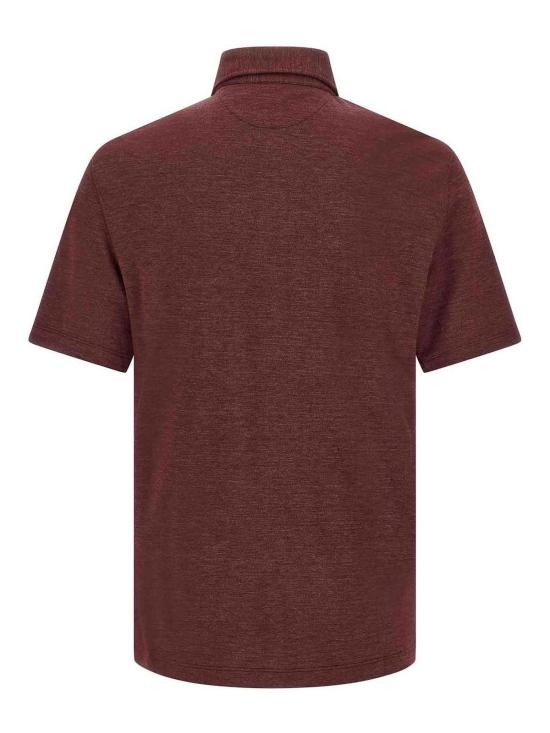26FW 브루넬로 쿠치넬리 폴로 티셔츠 MM8543915C010 DARK RED - BRUNELLO CUCINELLI
