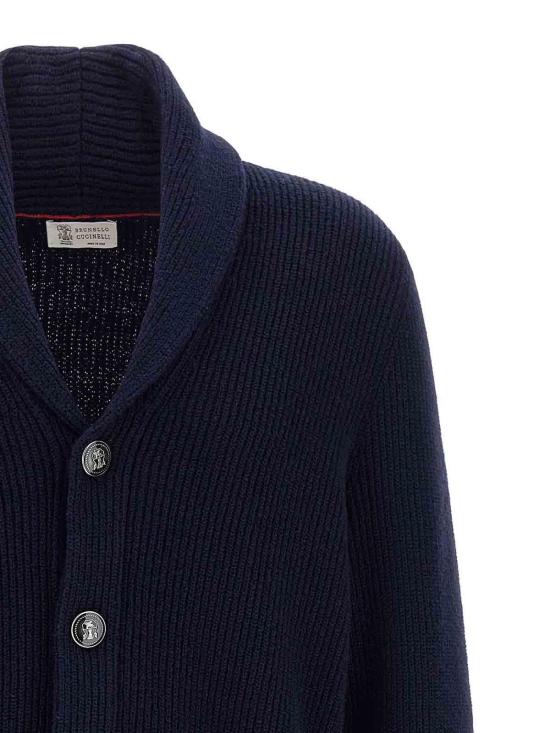  브루넬로 쿠치넬리 가디건 MNI709706C2425 BLUE - BRUNELLO CUCINELLI