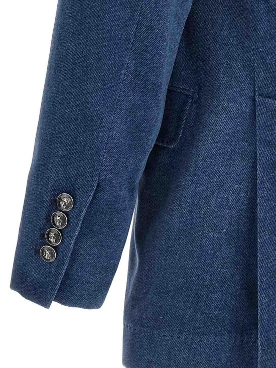 26FW 브루넬로 쿠치넬리 수트 자켓 MV4518BFC5C014 BLUE - BRUNELLO CUCINELLI