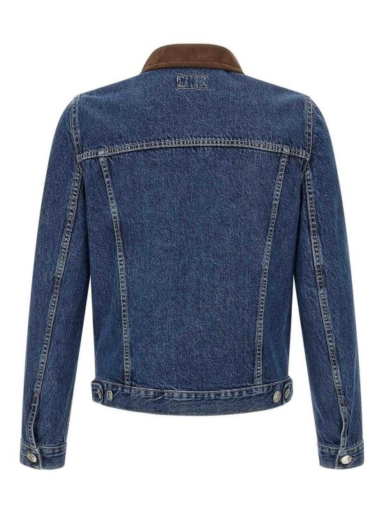 26FW 브루넬로 쿠치넬리 가죽 자켓 M241P6911C9013 BLUE - BRUNELLO CUCINELLI