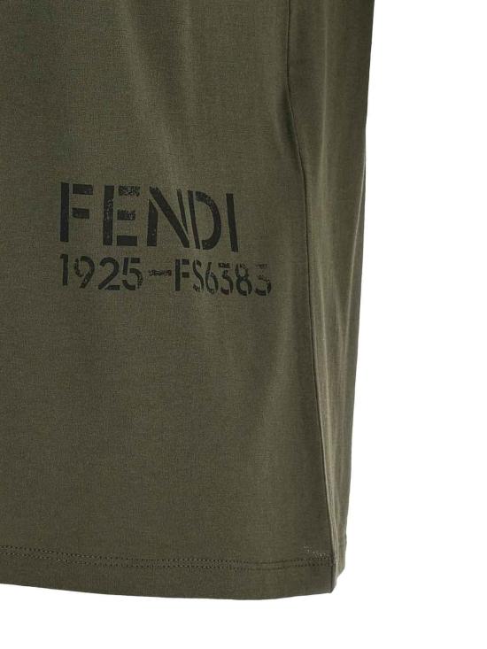 26FW 펜디 반팔 티셔츠 FS6383B19QF0QQ4 GREEN - FENDI