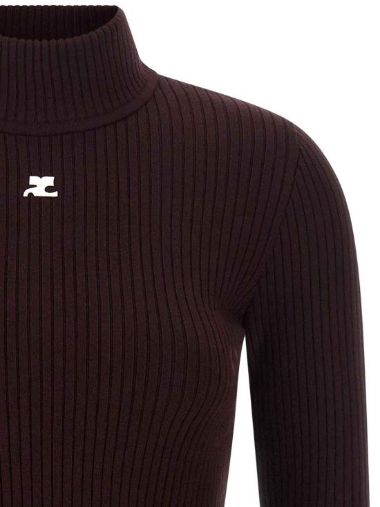 26FW 쿠레쥬 탑 PERMPU022FI00014010 DARK RED - COURREGES