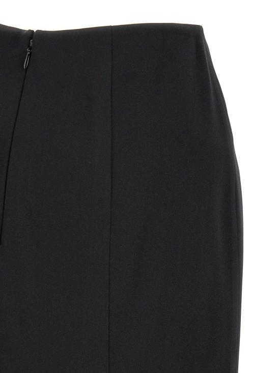 26FW 에르마노 설비노 미디 스커트 D492O760APNQI95708 BLACK - ERMANNO SCERVINO