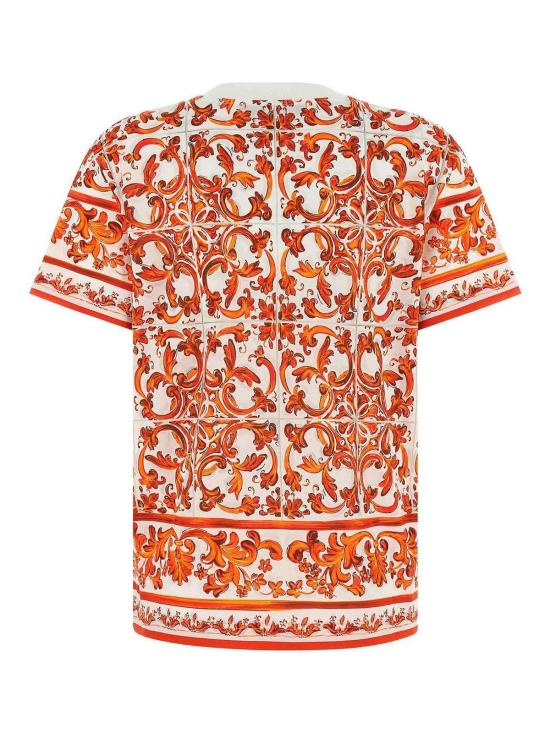 26FW 돌체앤가바나 반팔 티셔츠 F8V42TGDDT6S9000 ORANGE - DOLCE & GABBANA