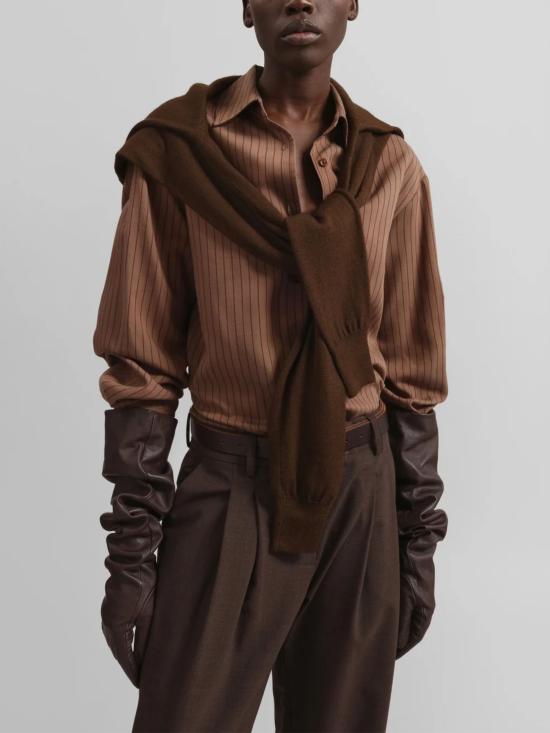 26FW 더프랭키샵 장갑 VENETO GLFS21168229 BROWN - THE FRANKIE SHOP