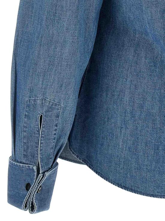 26FW 브루넬로 쿠치넬리 셔츠 MH192S1898C8333 BLUE - BRUNELLO CUCINELLI