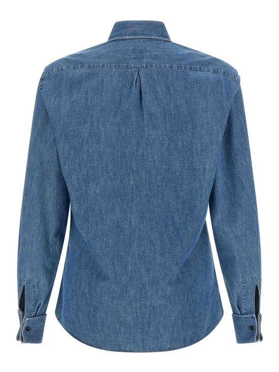 26FW 브루넬로 쿠치넬리 셔츠 MH192S1898C8333 BLUE - BRUNELLO CUCINELLI