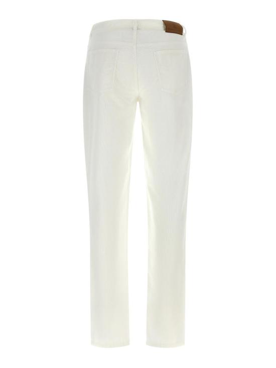 26FW 브루넬로 쿠치넬리 팬츠 M279NI1780C2200 WHITE - BRUNELLO CUCINELLI