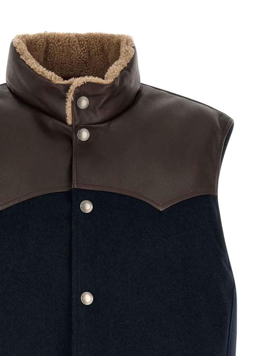 26FW 브루넬로 쿠치넬리 베스트 MM4701622CQJ36 BLUE - BRUNELLO CUCINELLI