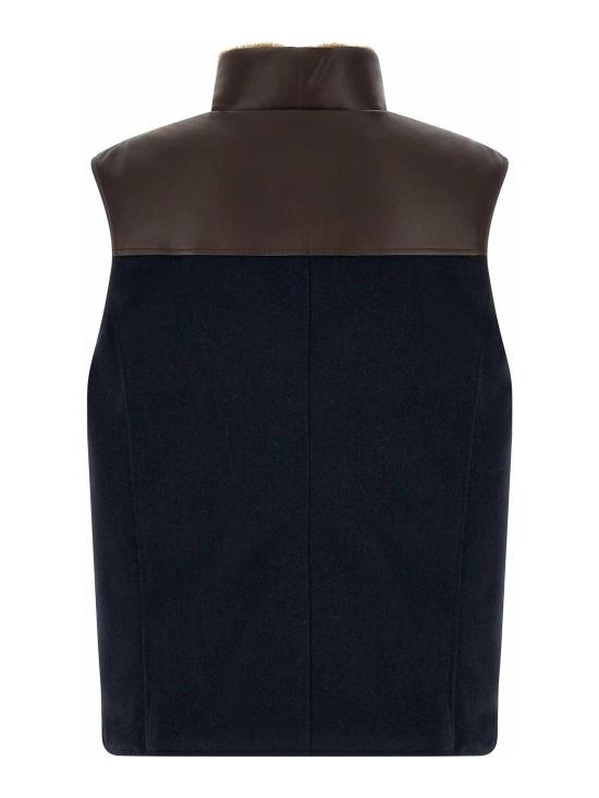 26FW 브루넬로 쿠치넬리 베스트 MM4701622CQJ36 BLUE - BRUNELLO CUCINELLI