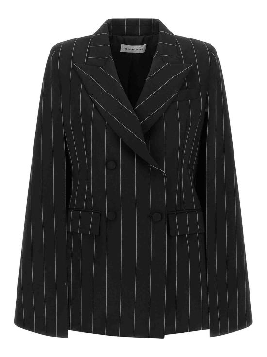 26FW 페데리카 보니파치 케이프 KA006GESSATO BLACK