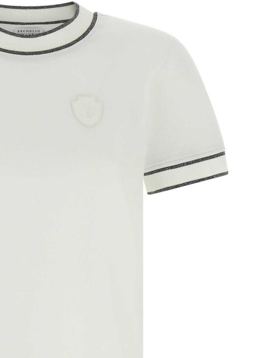 26FW 브루넬로 쿠치넬리 반팔 티셔츠 ML944VL500C159 WHITE - BRUNELLO CUCINELLI