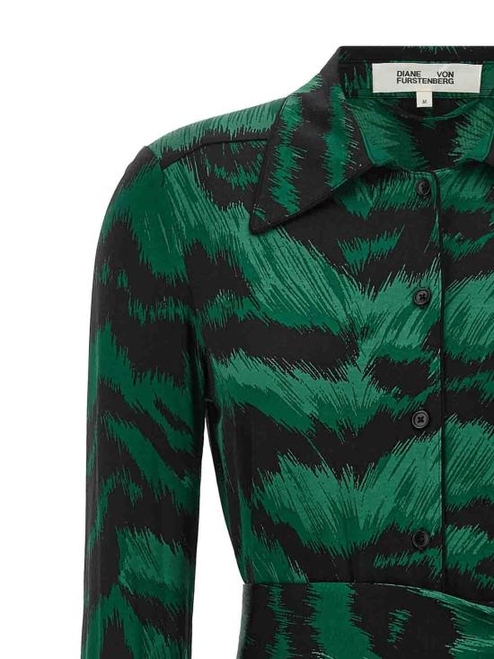 26FW 다이앤 본 퍼스텐버그 미디 스커트 D043CPALBNMDJYPALBN GREEN - DIANE VON FURSTENBERG