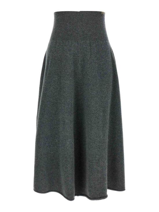 26FW 익스트림캐시미어 미디 스커트 N388EASEFELT GREY