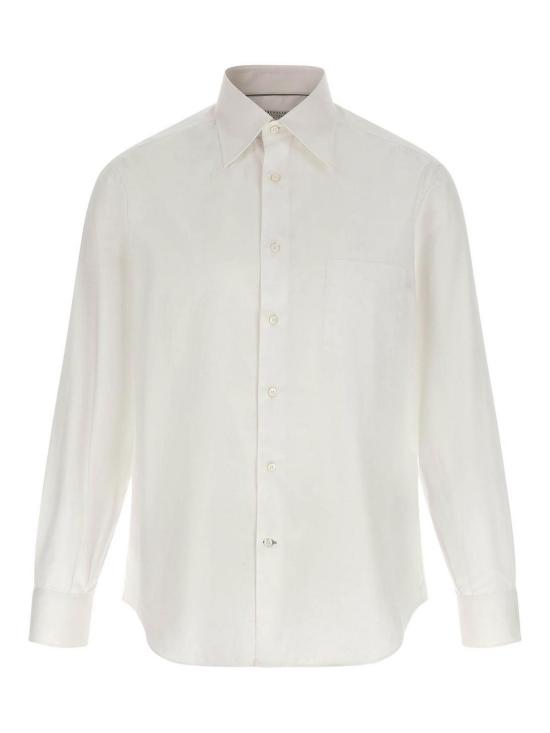 26FW 브루넬로 쿠치넬리 셔츠 MBUC40621C159 WHITE
