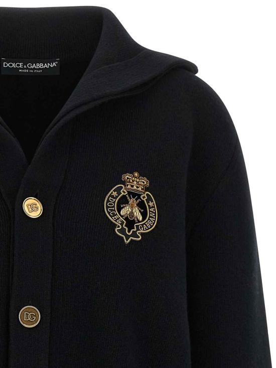26FW 돌체앤가바나 가디건 GXVGPZJDVGIN0000 BLACK - DOLCE & GABBANA