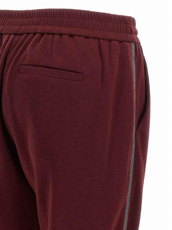 26FW 브루넬로 쿠치넬리 트레이닝/조거 팬츠 MP828SM679C9813 DARK RED - BRUNELLO CUCINELLI