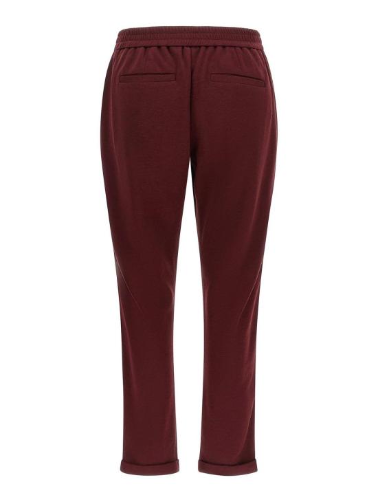 26FW 브루넬로 쿠치넬리 트레이닝/조거 팬츠 MP828SM679C9813 DARK RED - BRUNELLO CUCINELLI