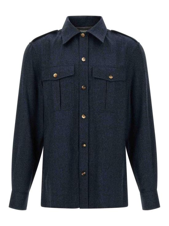 26FW 브루넬로 쿠치넬리 셔츠 MY6660731C010 BLUE