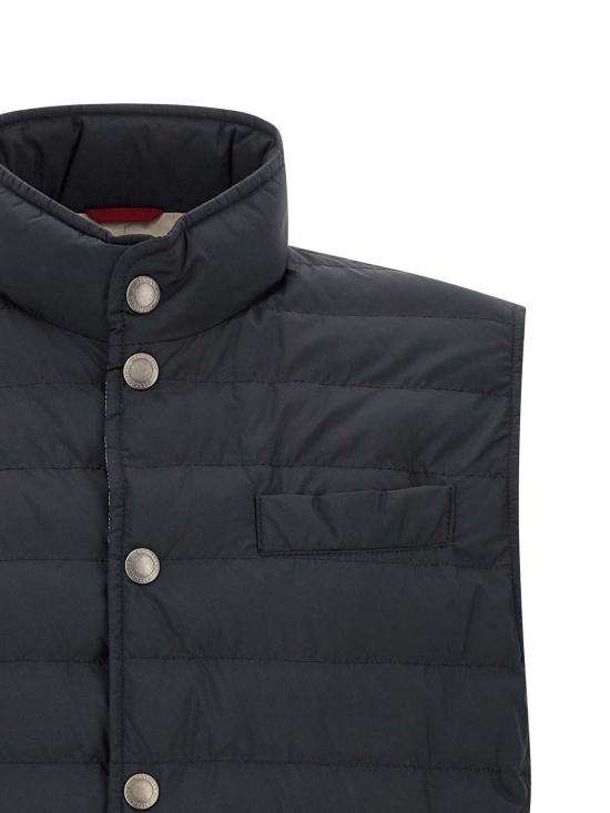 26FW 브루넬로 쿠치넬리 베스트 MV4081711CIX44 BLUE - BRUNELLO CUCINELLI