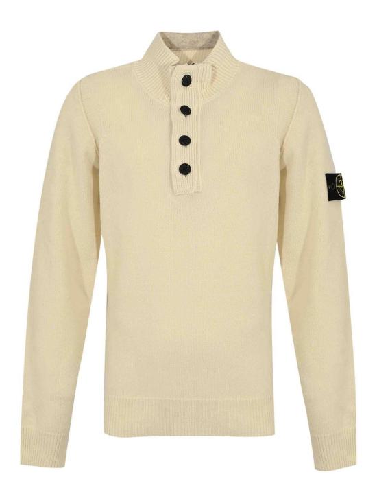 26FW 스톤 아일랜드 램스울 하프집 점퍼 5100040S00A3V0093 WHITE