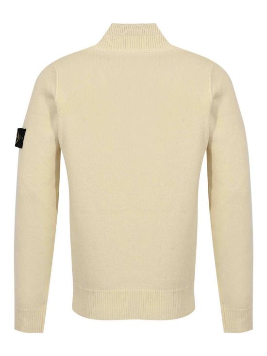26FW 스톤 아일랜드 램스울 하프집 점퍼 5100040S00A3V0093 WHITE - STONE ISLAND
