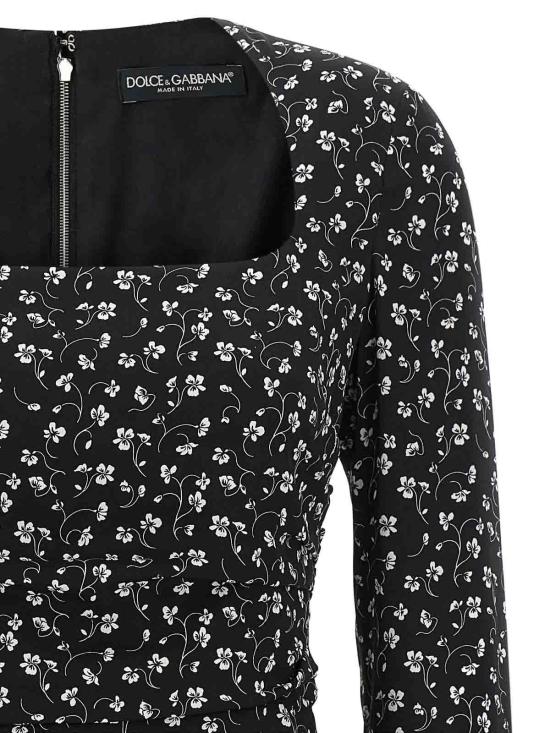 26FW 돌체앤가바나 미디 스커트 F633ATFSAE5HN6JP BLACK - DOLCE & GABBANA