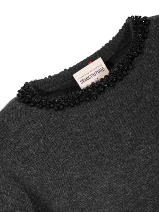 26FW 세미쿠튀르 탑 Y6WH71Y471 GREY - SEMI-COUTURE