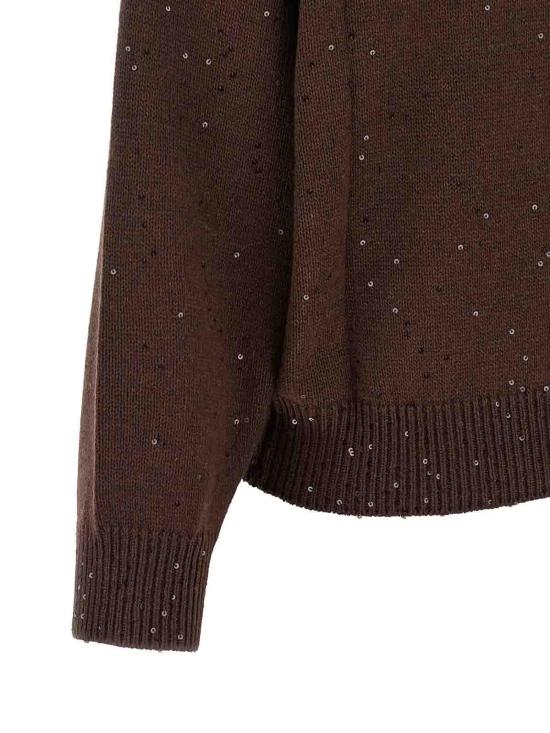 26FW 브루넬로 쿠치넬리 탑 M73540820C4211 BROWN - BRUNELLO CUCINELLI