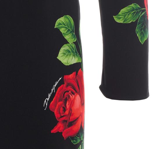 26FW 돌체앤가바나 미디 원피스 F6AWBT FSA9RHN6EJ BLACK - DOLCE & GABBANA