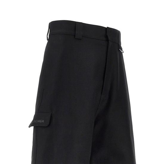 26FW 발렌시아가 루즈 핏 워크웨어 팬츠 A009K2TUP13 Black - BALENCIAGA
