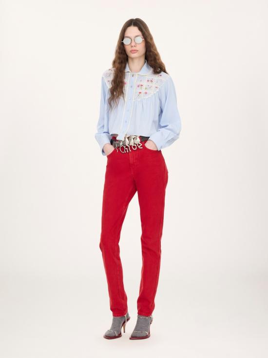 26FW 끌로에 팬츠 CH26WDP21159 656 ROSSO - CHLOE
