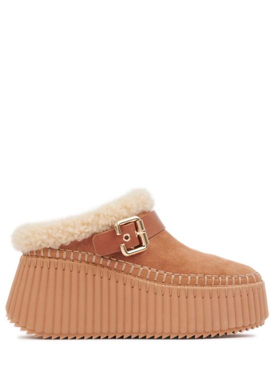 26FW 끌로에 뮬/슬리퍼 CH25W13CTX 207 MARRONE