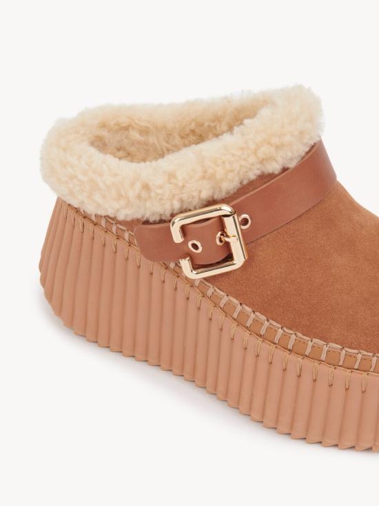26FW 끌로에 뮬/슬리퍼 CH25W13CTX 207 MARRONE - CHLOE