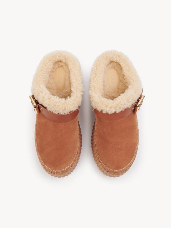 26FW 끌로에 뮬/슬리퍼 CH25W13CTX 207 MARRONE - CHLOE