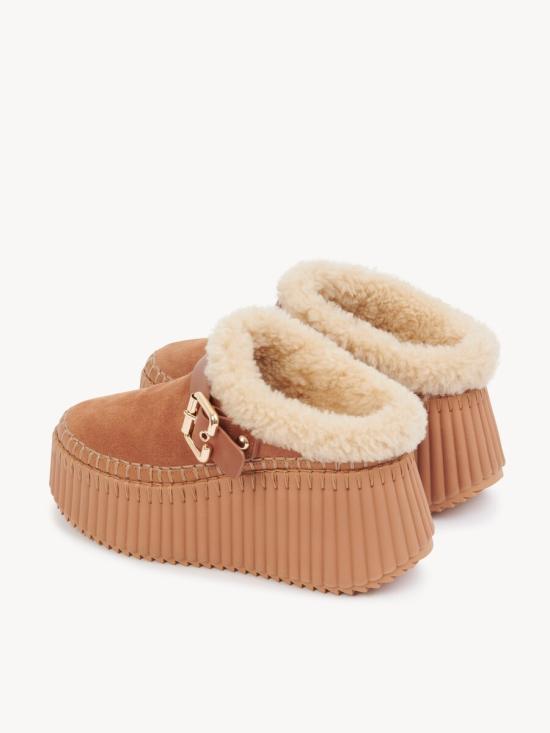 26FW 끌로에 뮬/슬리퍼 CH25W13CTX 207 MARRONE - CHLOE