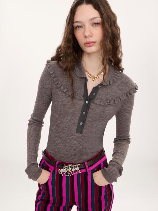 26FW 끌로에 스웨터 CH26WMP43580 01B GRIGIO - CHLOE