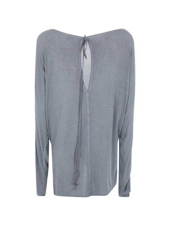 26FW 우마 왕 긴팔 티셔츠 UW1035 STRETCH JERSUW840 GREY GREEN - UMA WANG