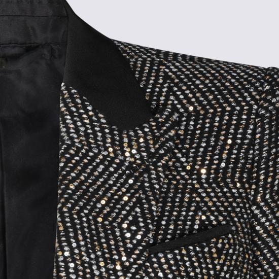 26FW 톰포드 수트 자켓 GI3146 FAX1858YND BLACK WHITE - TOMFORD